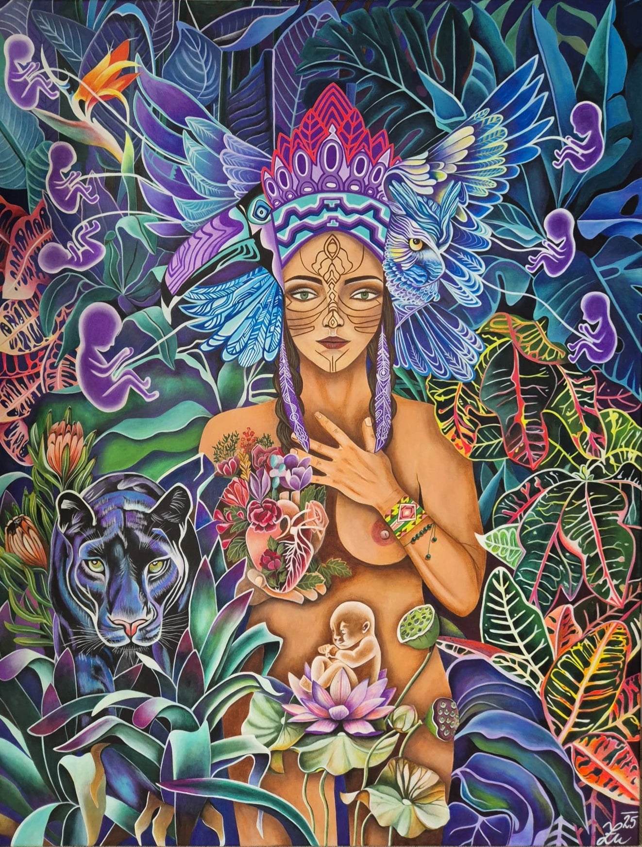 Umělecký obraz Síla bohyně